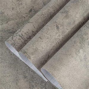 Gray Cement Wallpaper  16"x708" Removable Waterproof Adhesive